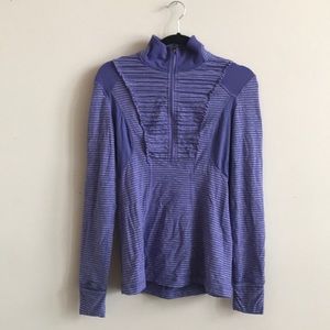 Lululemon purple stripe pullover -8